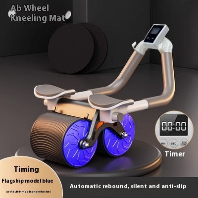 Rodillo Abdominal Pro Ergonomico con Rebote Automatico y Soporte para Codos