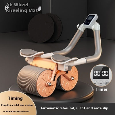 Rodillo Abdominal Pro Ergonomico con Rebote Automatico y Soporte para Codos